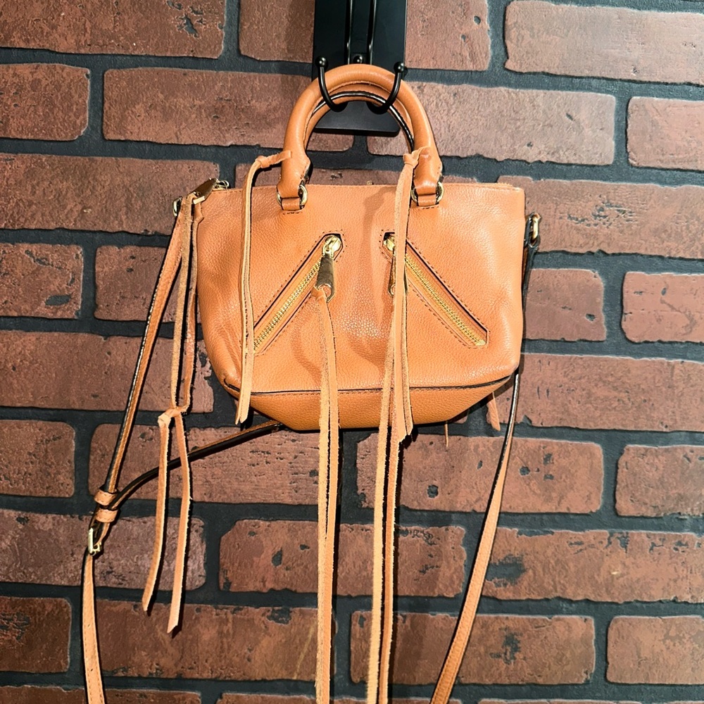 Rebecca Minkoff Micro Moro Soft Brown Leather Satchel/Crossbody - Picture 2 of 9
